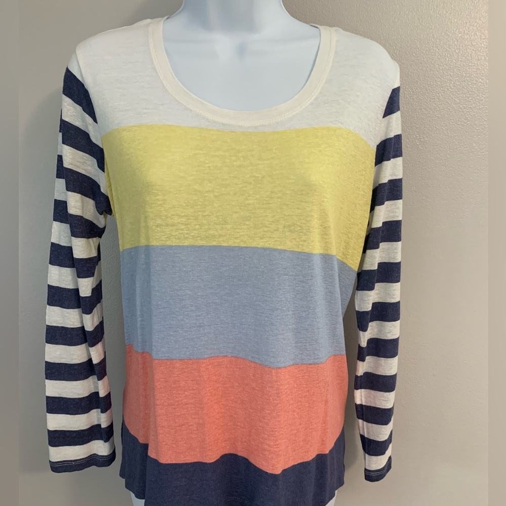 Tribal Jeans Linen Blend Top